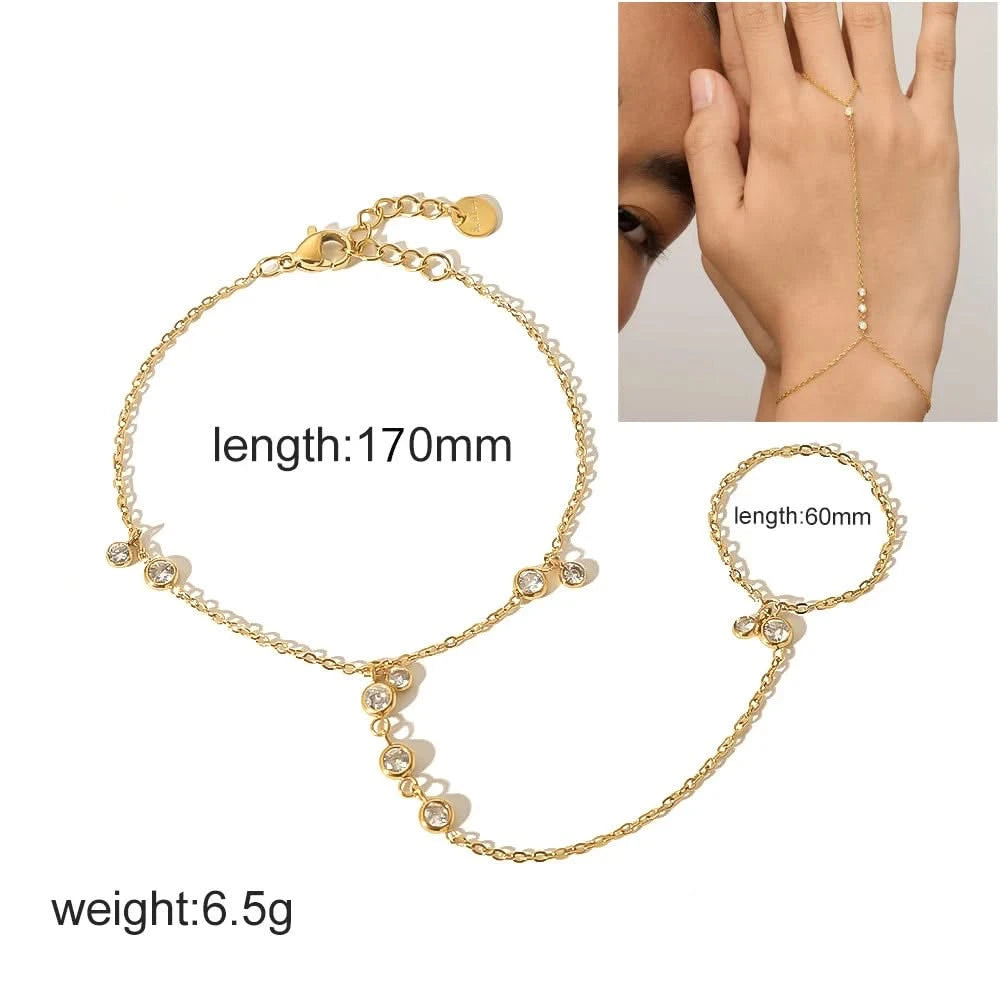Sophia Hand Chain - Size Details
