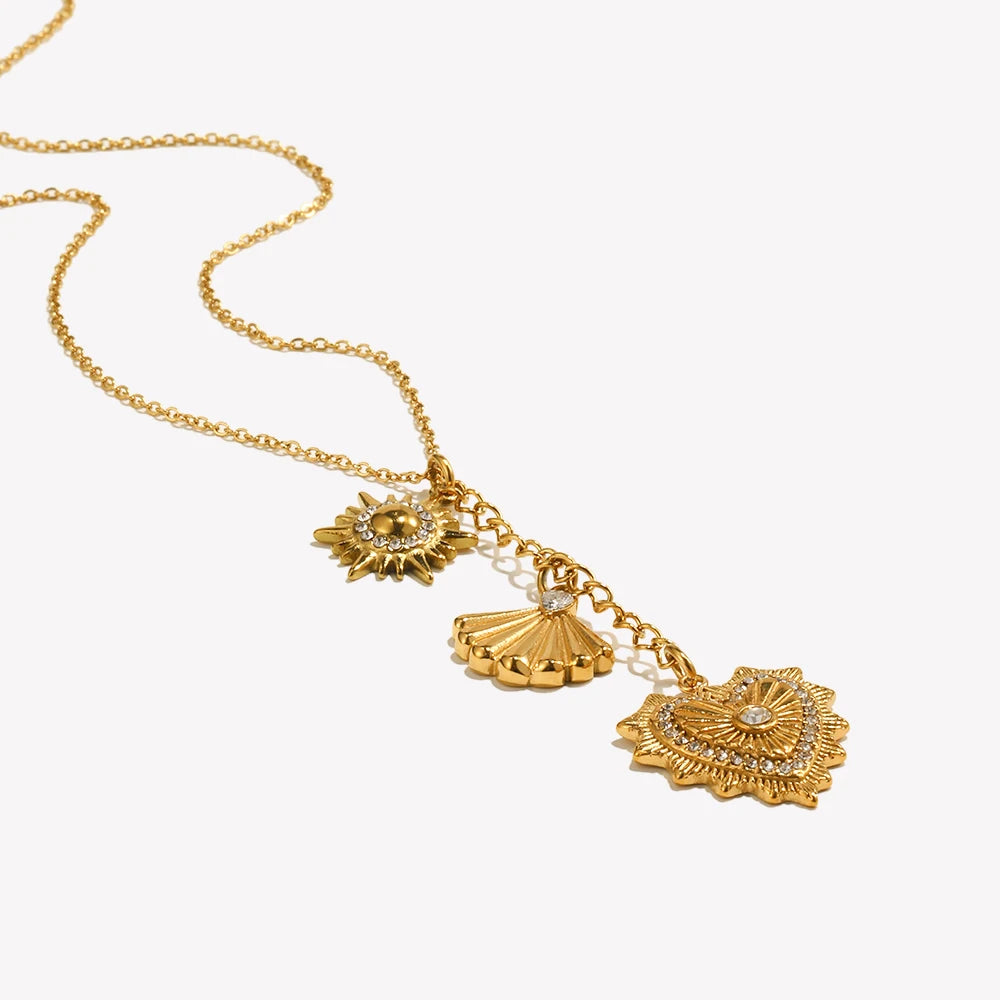 Stainless Steel Heart Pendant Necklace