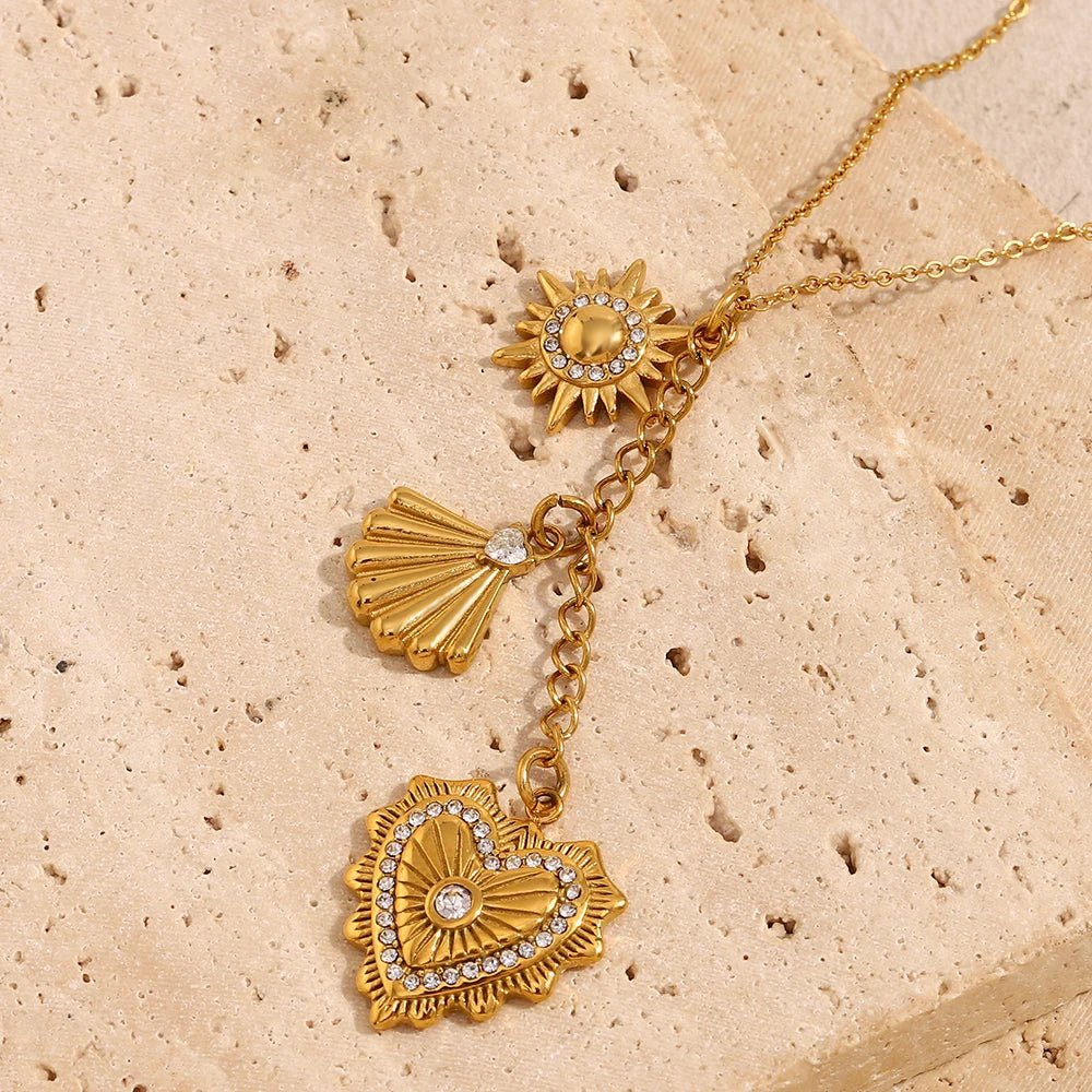 Stainless Steel Heart Pendant Necklace