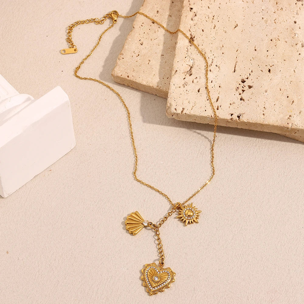 Stainless Steel Heart Pendant Necklace