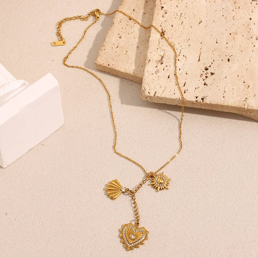 Stainless Steel Heart Pendant Necklace