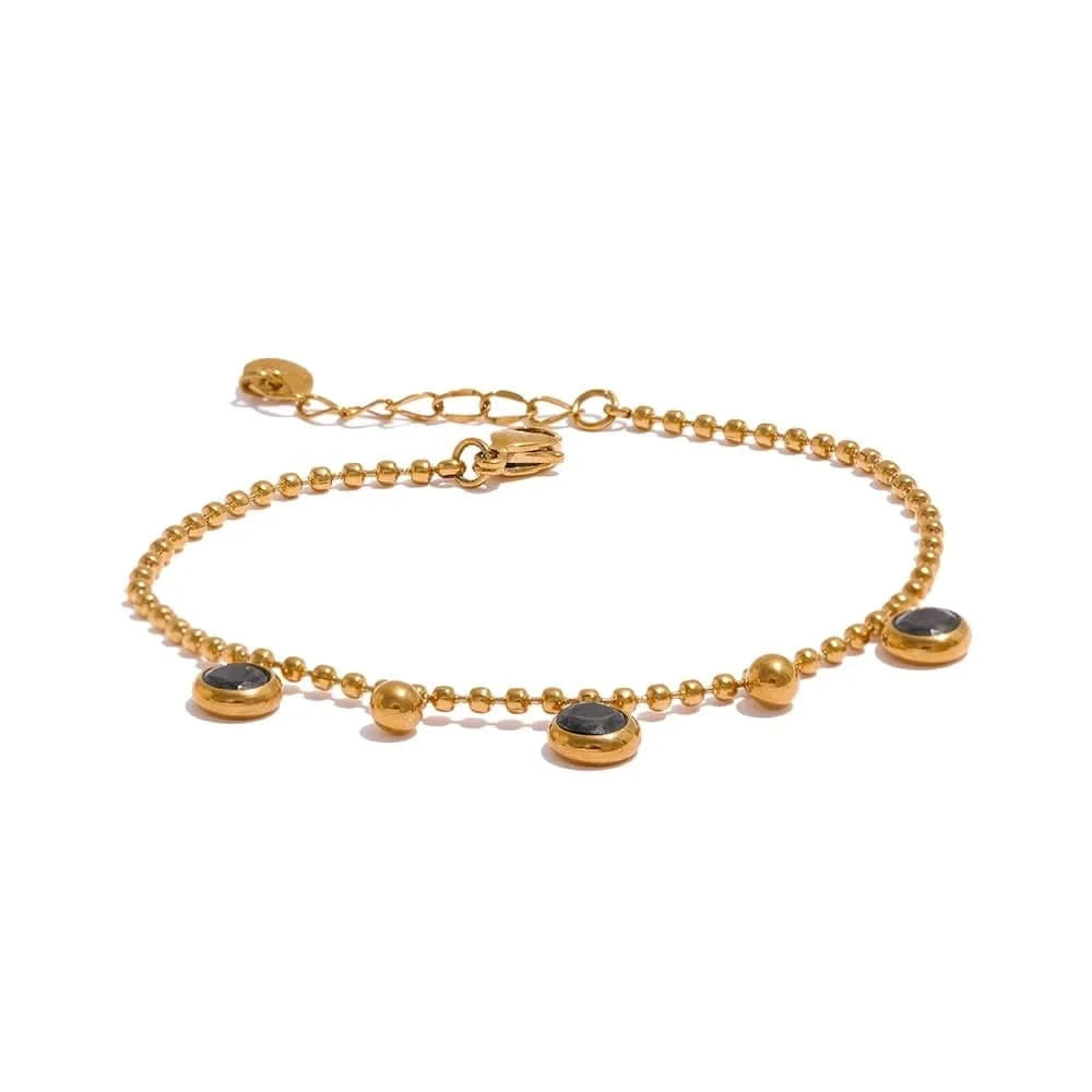 Station Black CZ Bracelet