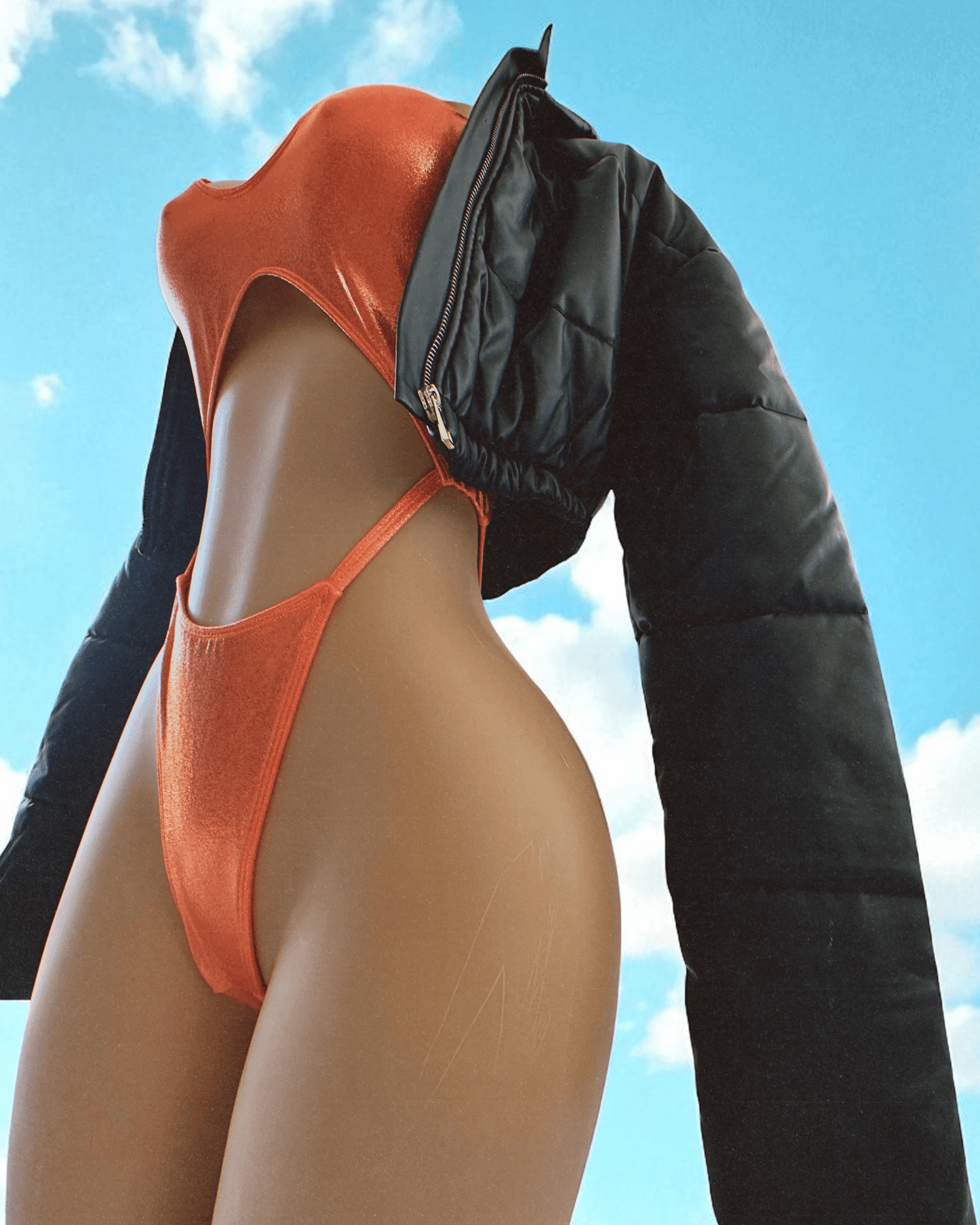 Taylor Orange One Piece Swimsuit