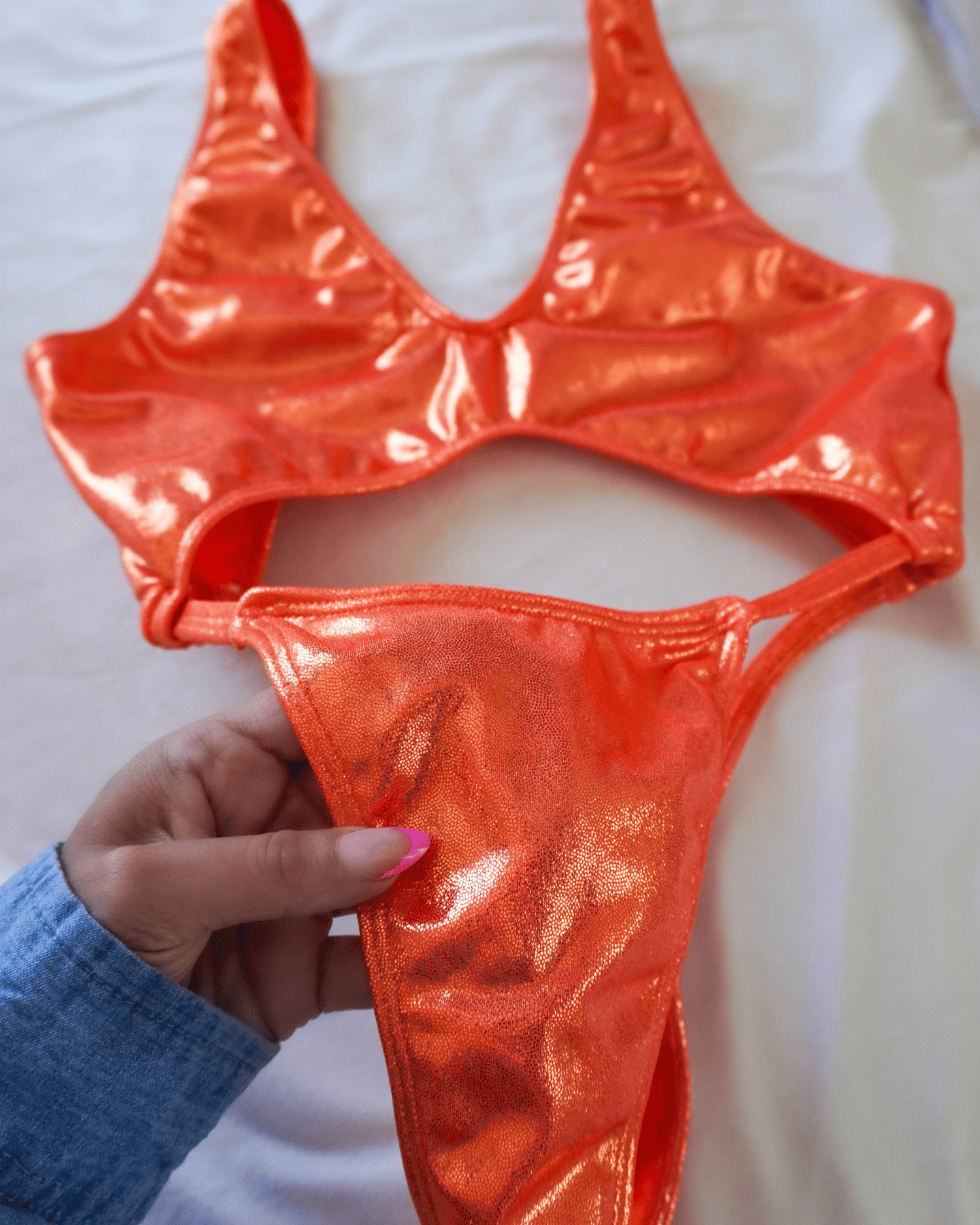 Taylor Orange One Piece Swimsuit