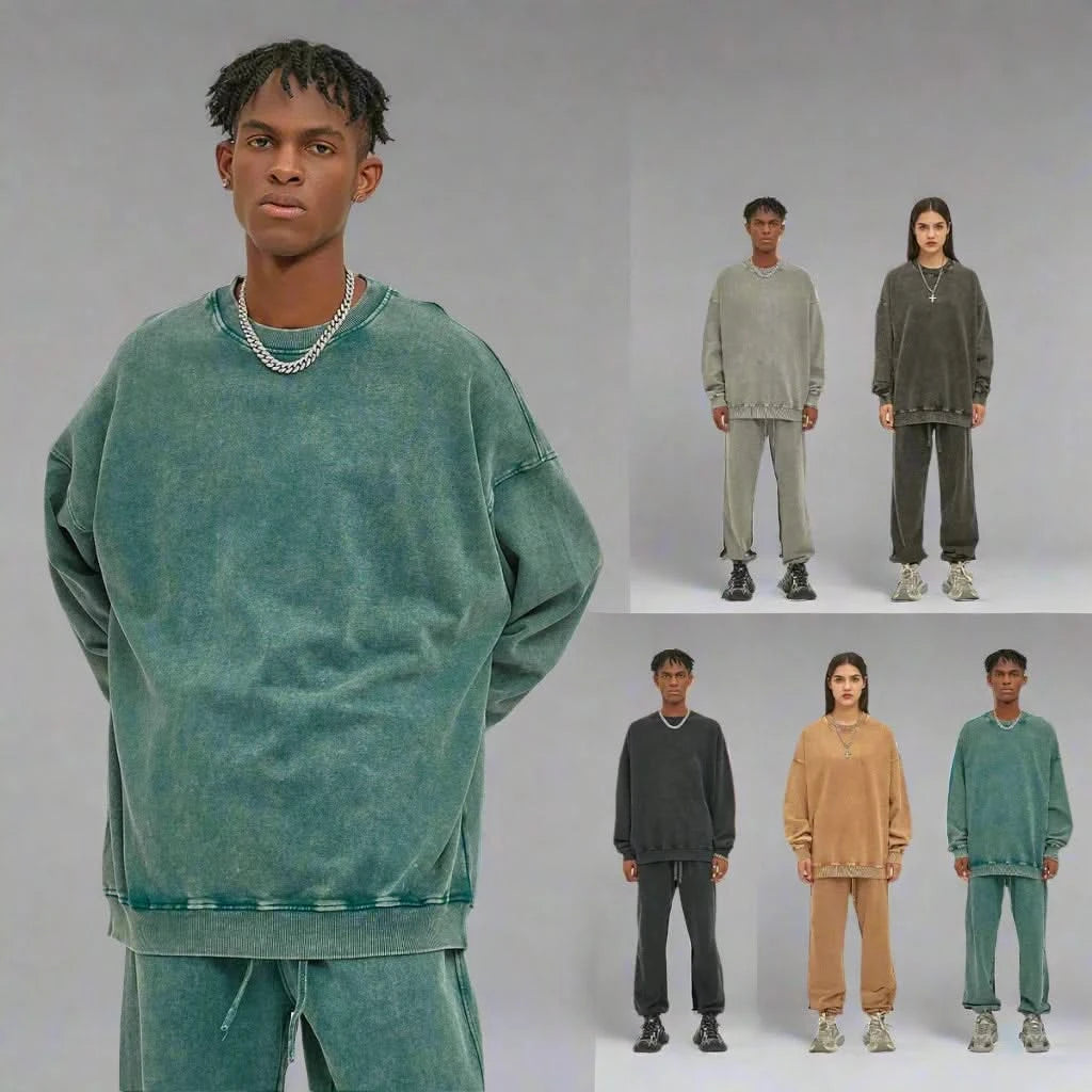 Washed Crewneck Sweatshirts