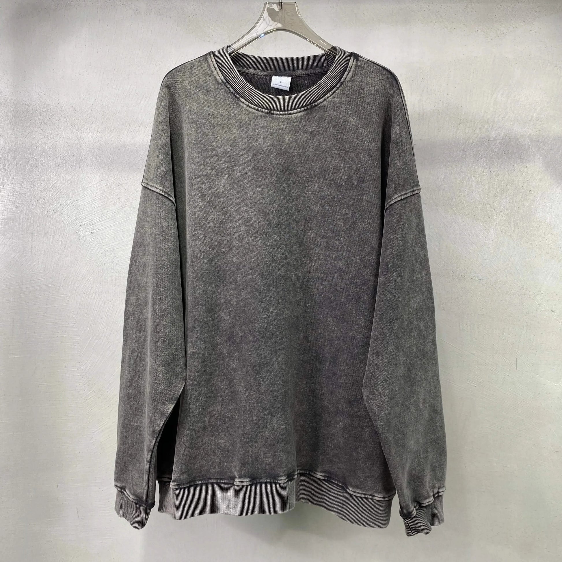 Washed Crewneck Sweatshirts - Gray