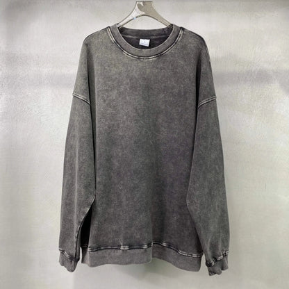 Washed Crewneck Sweatshirts - Gray