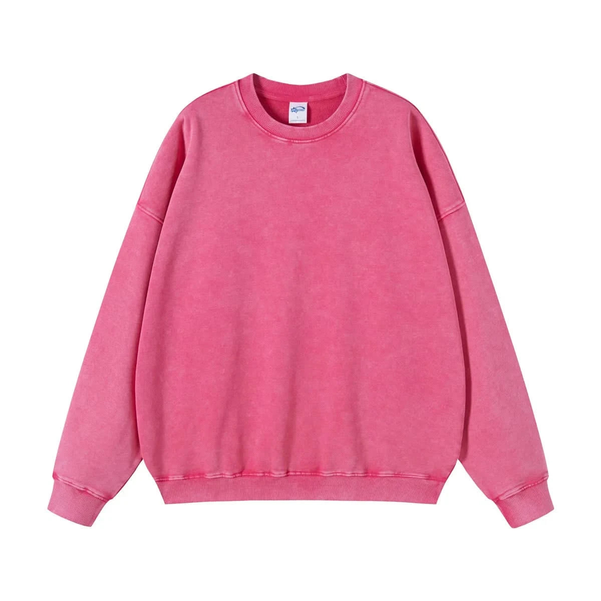 Washed Crewneck Sweatshirts - Pink