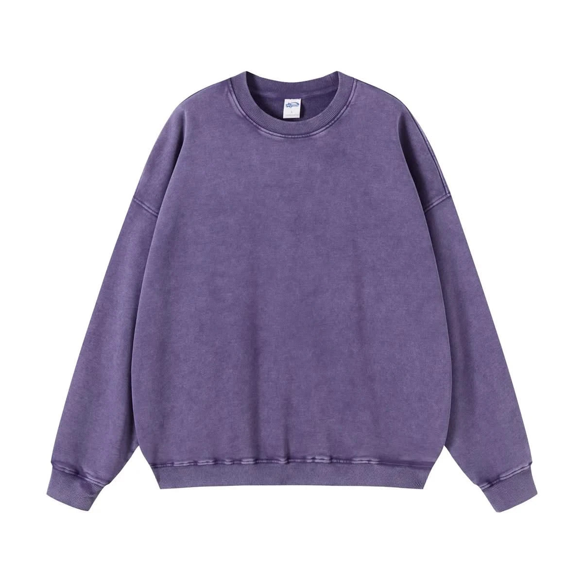 Washed Crewneck Sweatshirts - Purple