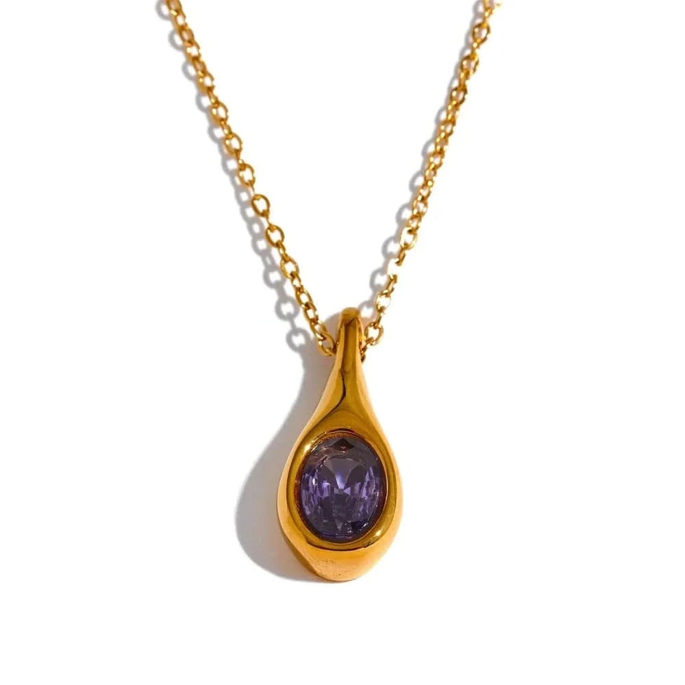 Water Drop Pendant Necklace