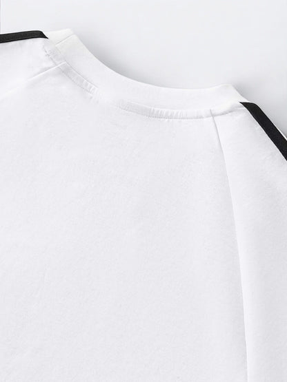 White Performance Crop Top - Just a Girl