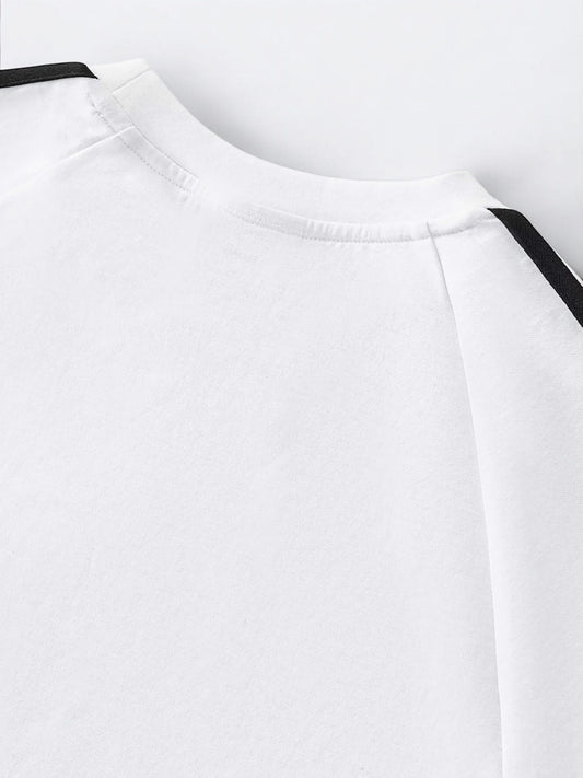 White Performance Crop Top - Just a Girl