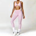 Women Seamless Yoga Set 2PCS Gym Workout Clothes for Female Push up Bra High Waist Leggings Sexy Fitness Sportswear Sports Suits