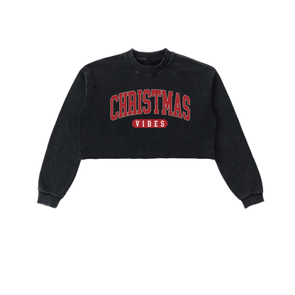 Raw Edge Streetwear Heavyweight Cotton Holiday Pullover Gift