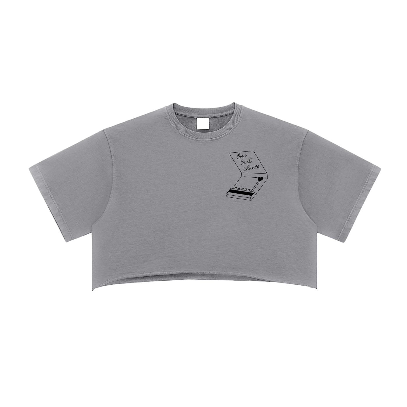 Loose Washed Cotton Crop Top