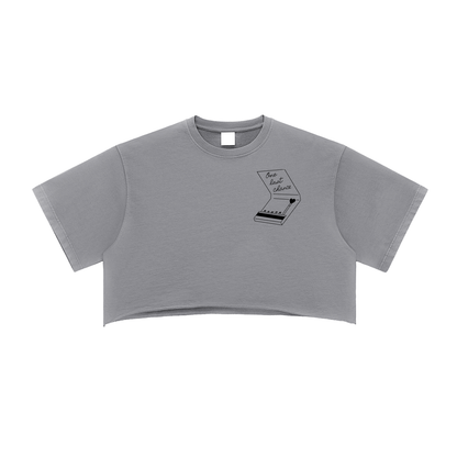 Loose Washed Cotton Crop Top