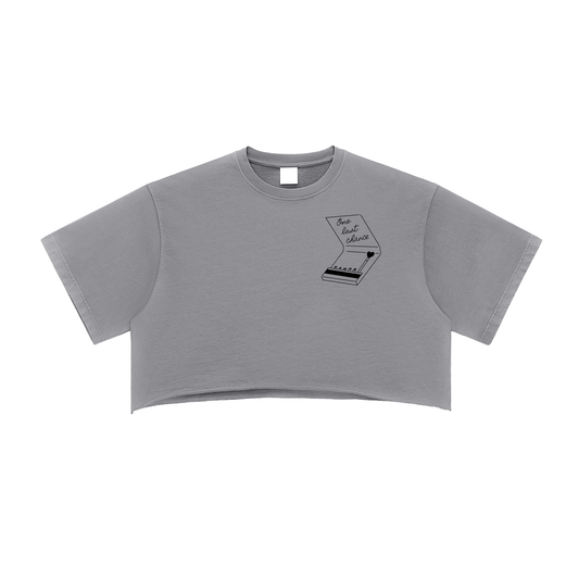 Loose Washed Cotton Crop Top