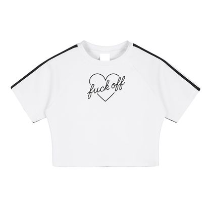 Cooling Performance Crop Top in F Off Blue Electric Feel