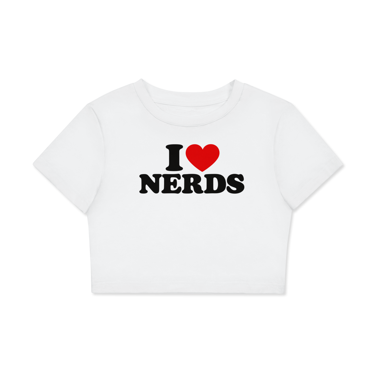 Fitted Crop Cotton T-Shirt
