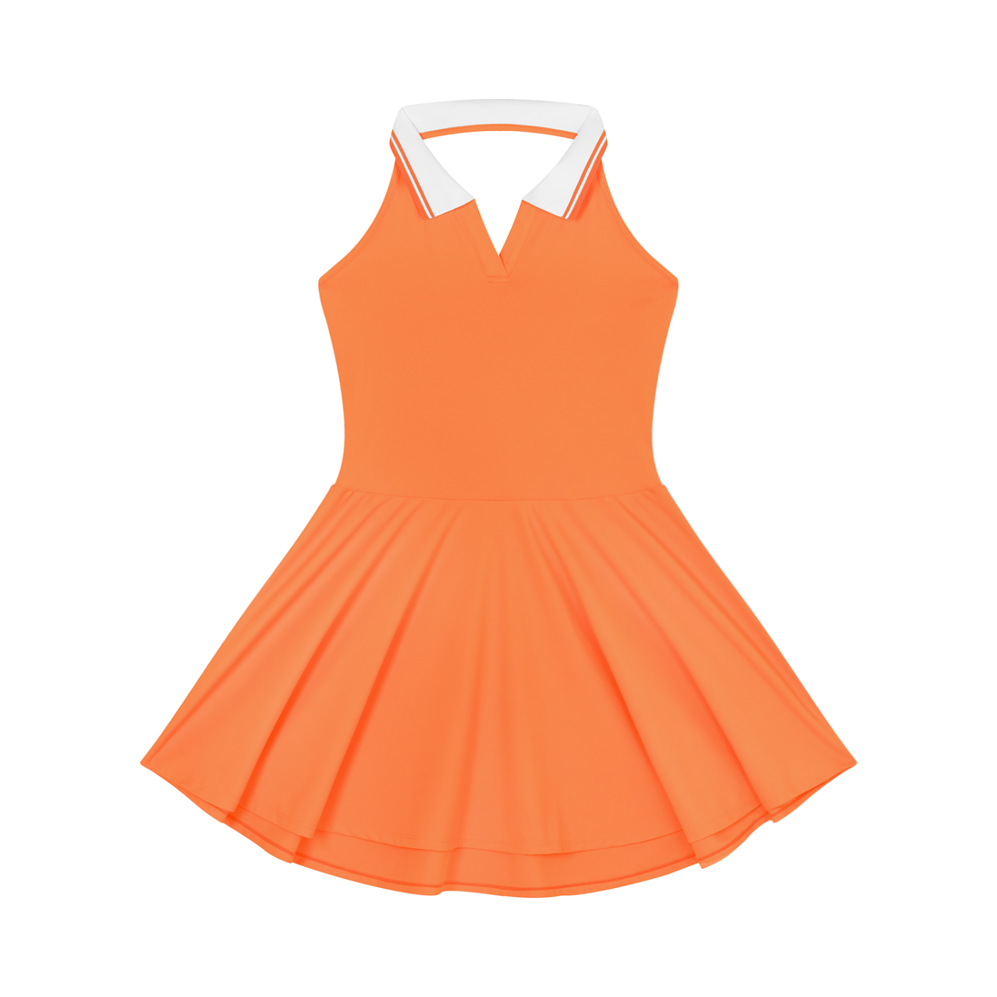 orange tennis dress Kiluex Women with Shorts Sleeveless Square Neck Golf Dress Exercise Dress for Athletic Sports Workout (A-Orange, S) : Clothing, Shoes & Jewelry A dress made to look cute but be convenient Tennis Dress : Burger Bae