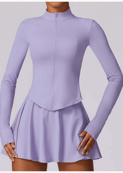 Activewear Long Sleeves and Skirt Set