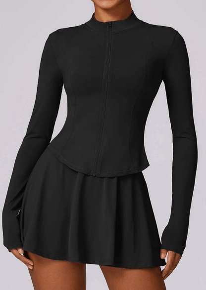 Activewear Long Sleeves and Skirt Set