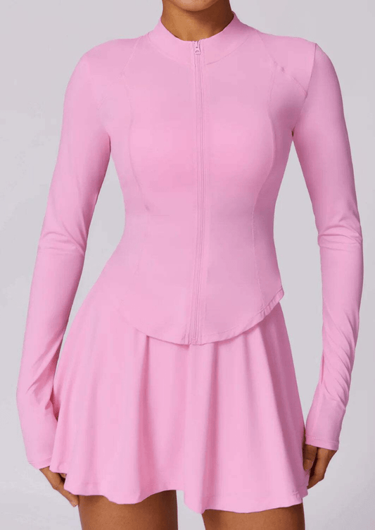 Activewear Long Sleeves and Skirt Set