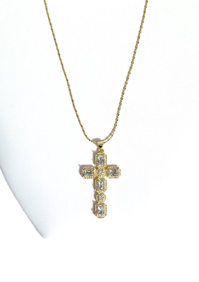 ADJUSTABLE CROSS NECKLACE