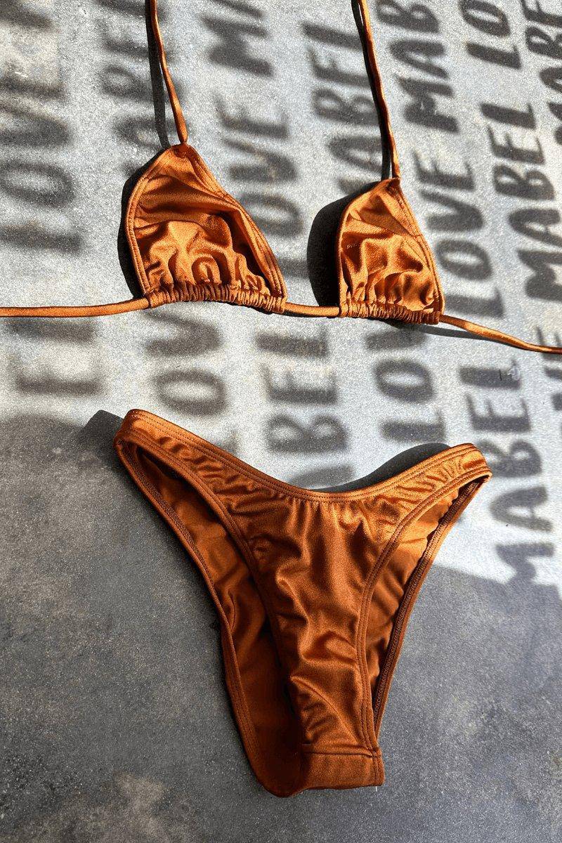 Aesthetic Copper Two Piece Bikini