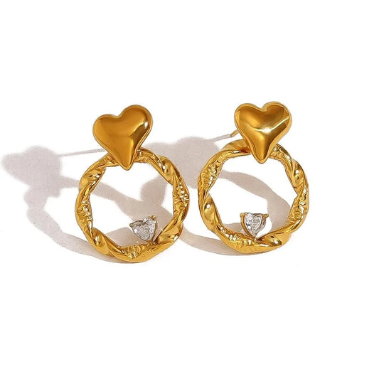 Aesthetic Heart Earrings