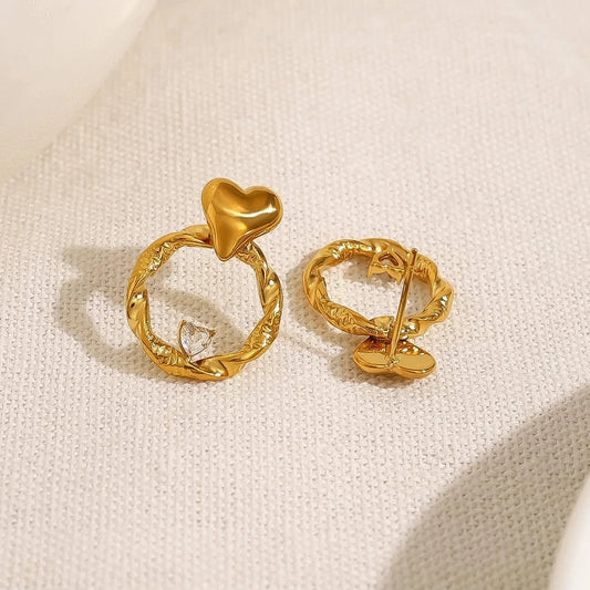 Aesthetic Heart Earrings