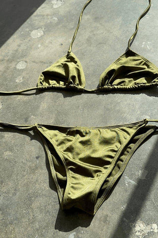 Aesthetic Olive Two Piece Bikini - Mabel Love Co - 