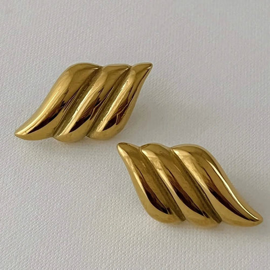 Gold Angel Wings Earrings