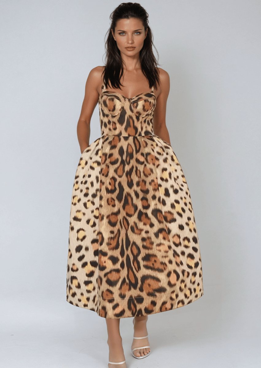 Animal Print Leopard Dress