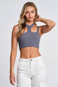HALTER CUT OUT CROP, [product type]