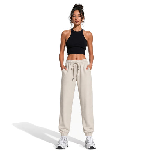 Joggers Pants — Apricot front