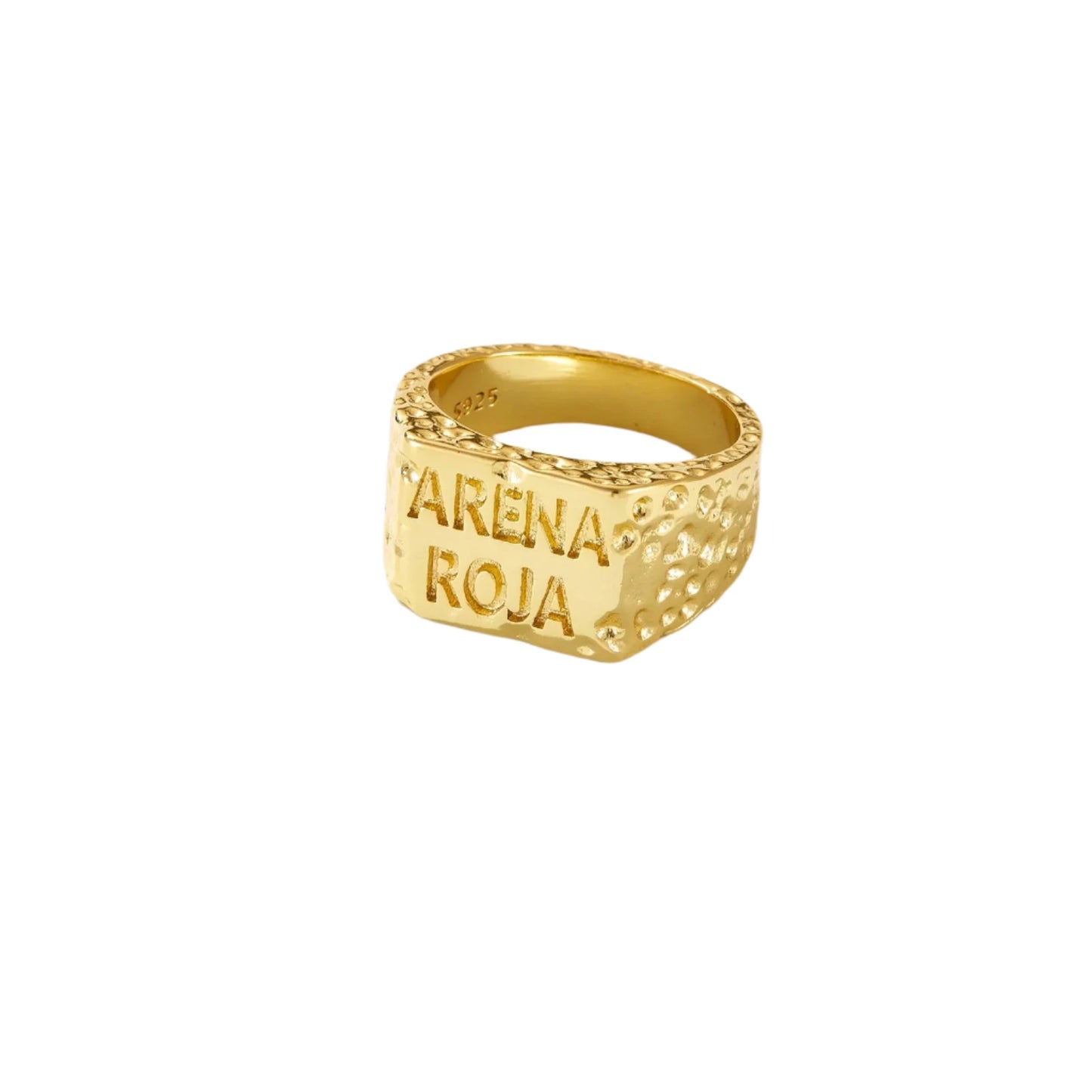 Arena roja Gold Ring