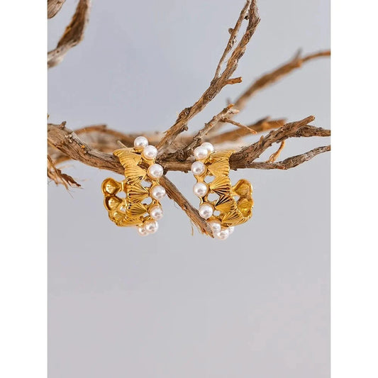 Gold Ariel Hoop Earrings