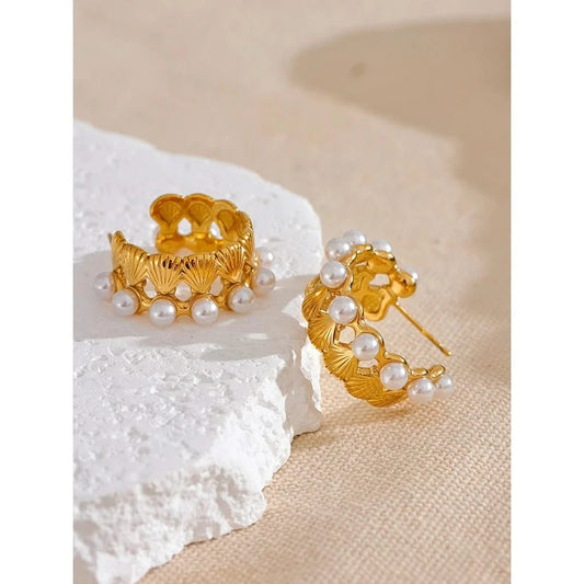 Gold Ariel Hoop Earrings