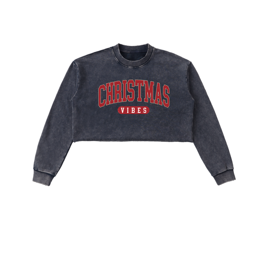 Raw Edge Streetwear Heavyweight Cotton Holiday Pullover Gift - additional view 5