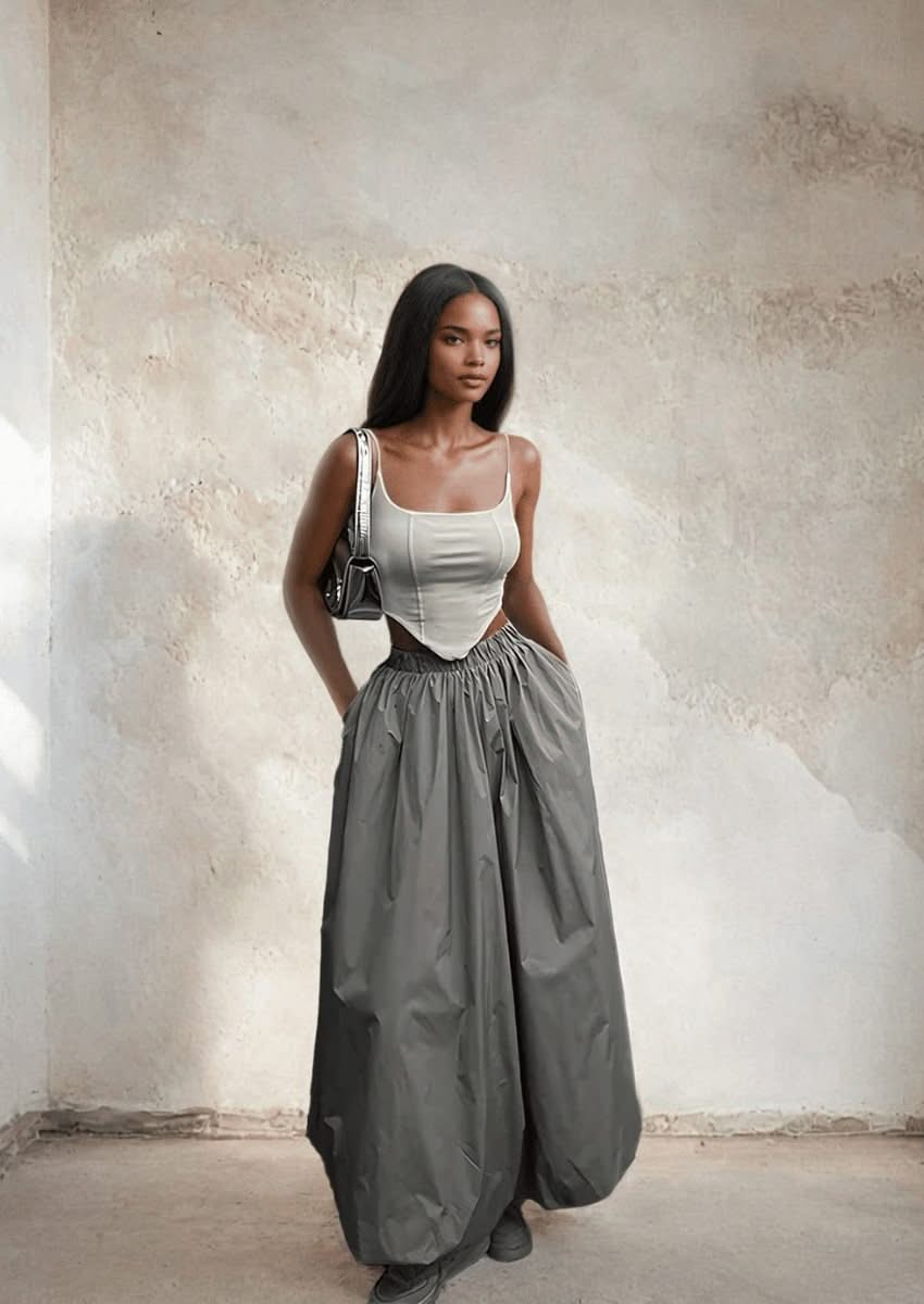 Falda larga con globo MABEL LOVE – Mabel Love Co