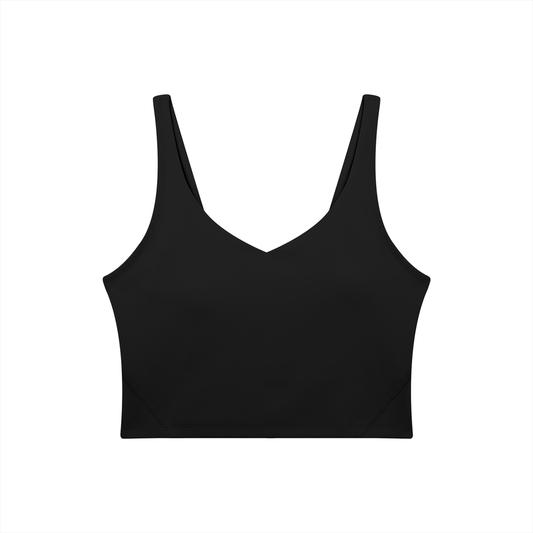 Tank + Biker set — black front on-model 2048