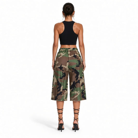 Women's Camo Bermuda Shorts — back