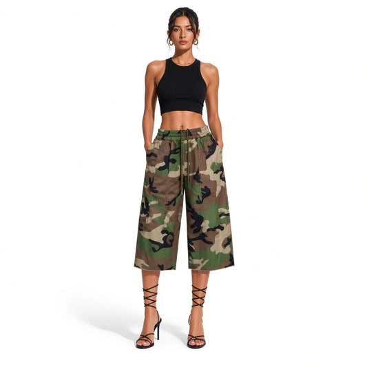 Women's Camo Bermuda Shorts — front