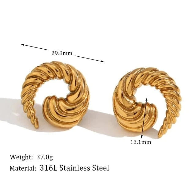 Big Croissant earrings