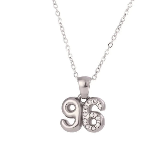 Silver 96 Birthdate Necklace