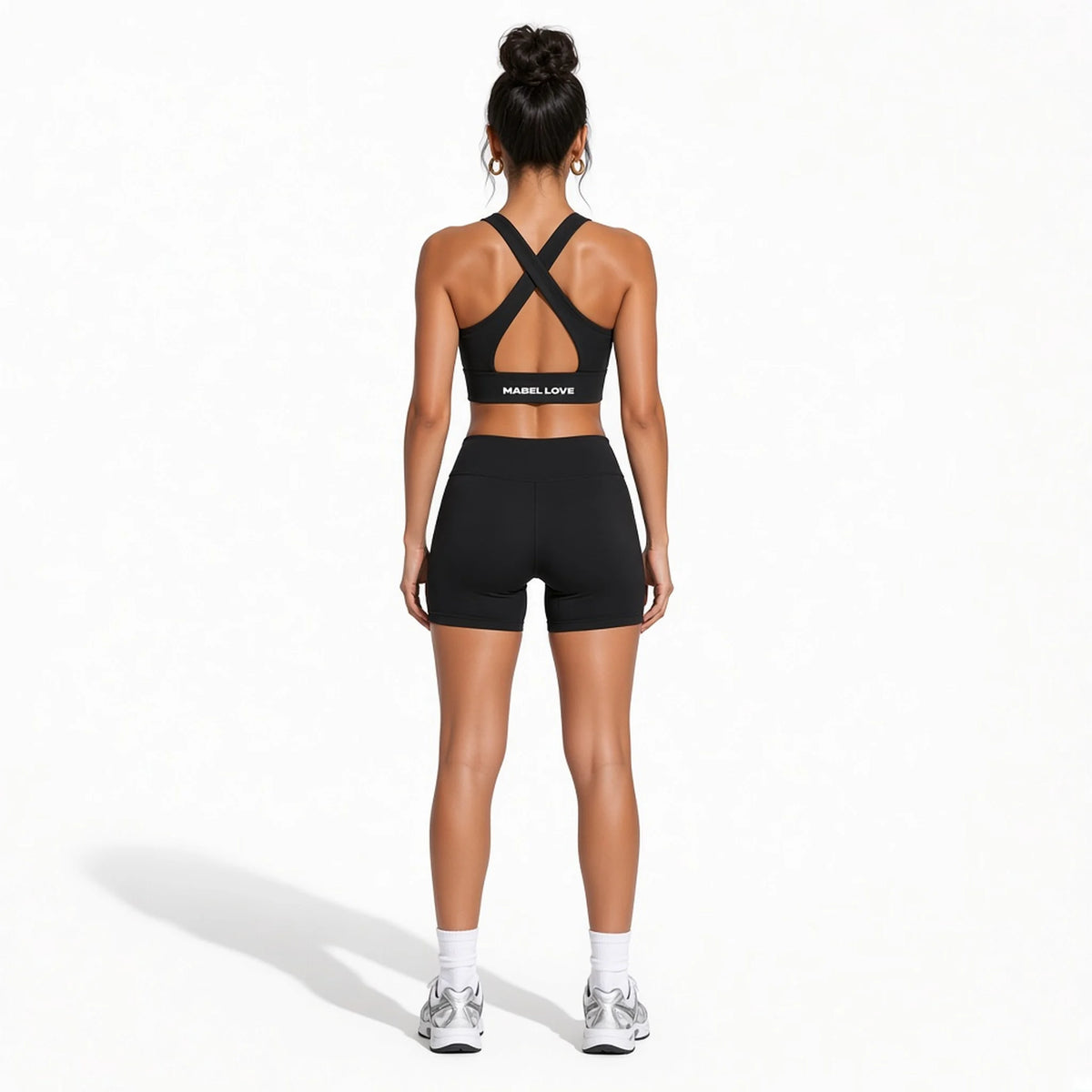 Women's Cropped Yoga Sport Bra — back