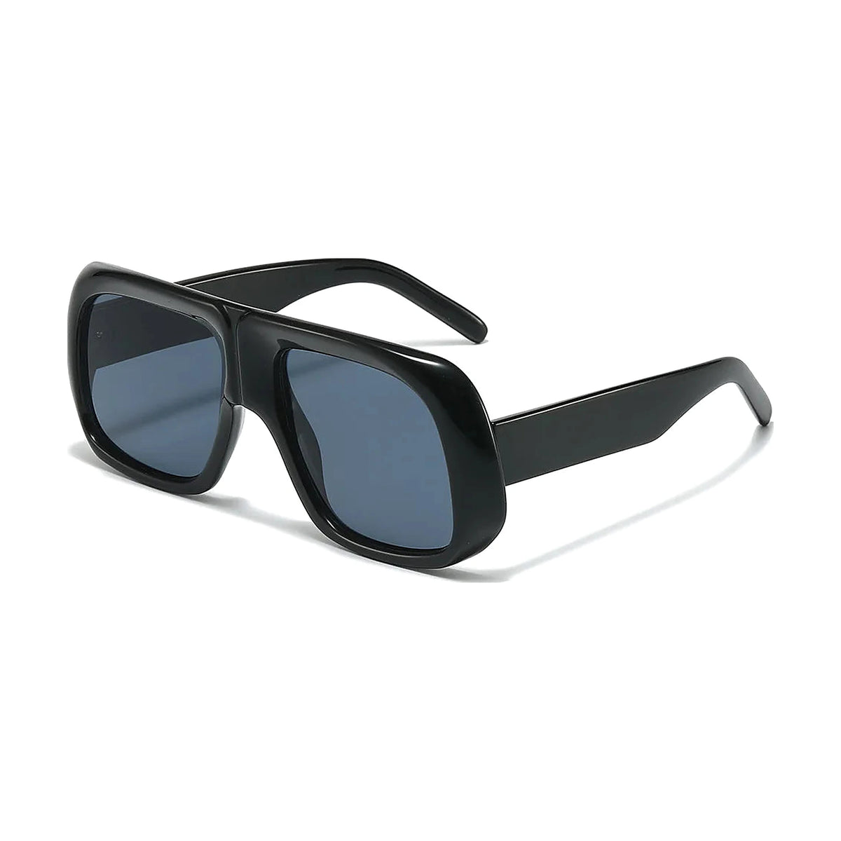 Candy Color Square Sunglasses — black front