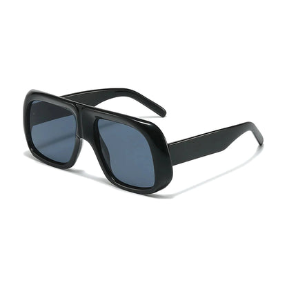 Candy Color Square Sunglasses — black front