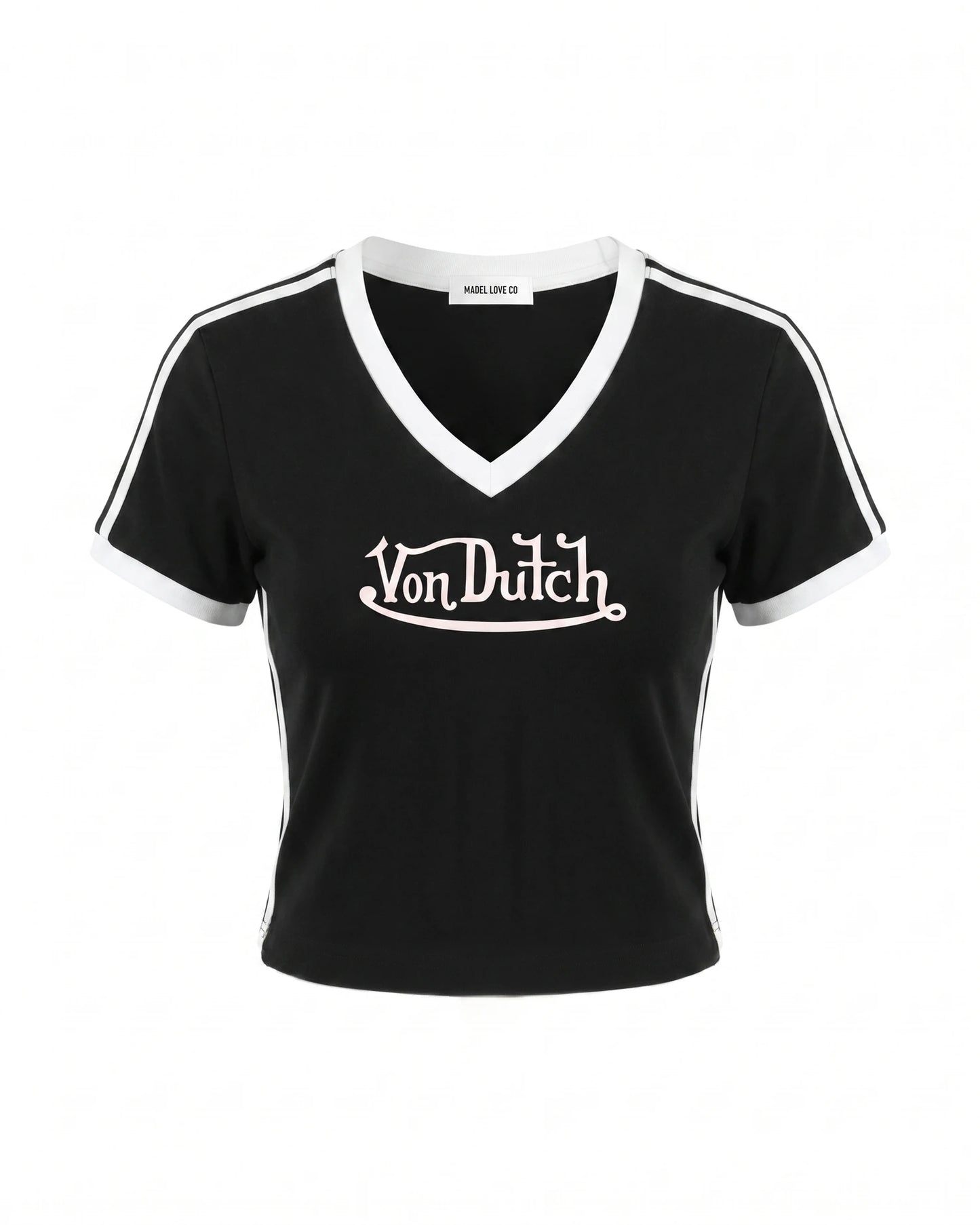 Von D V-Neck Crop T-Shirt